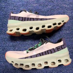 Women's White and Mint On Cloud Running Shoes